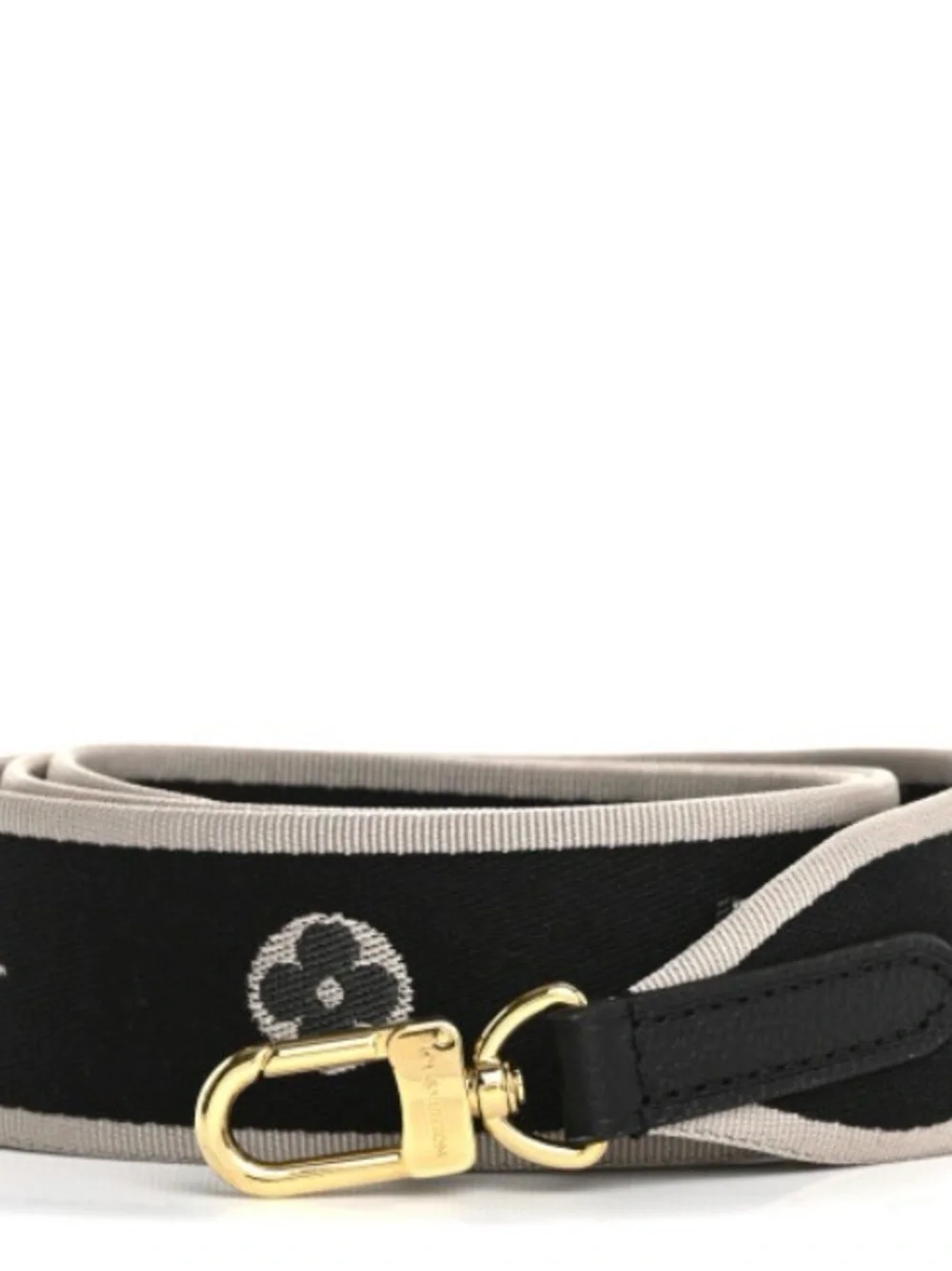 Louis Vuitton Jacquard Diane Shoulder Strap Black Ivory